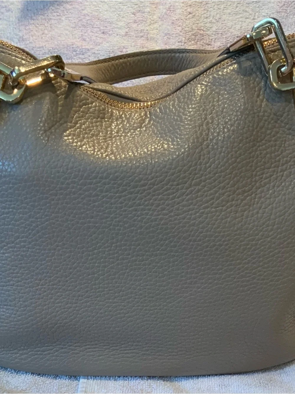 Michael Kors Tan Leather Bag, 9 inches high, 13 inches wide
